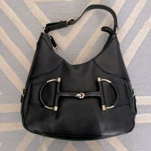 Gucci leather horse bit hobo bag